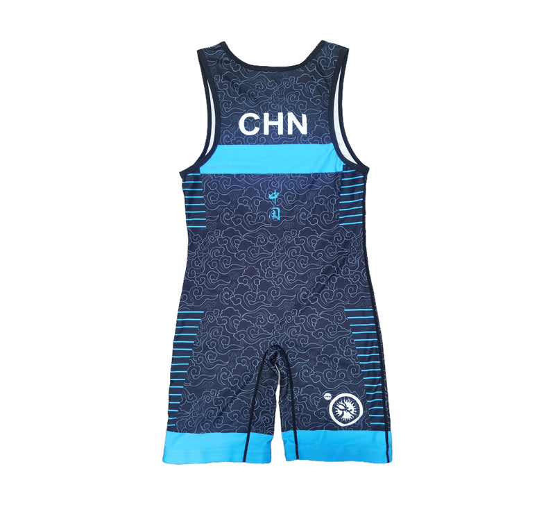 China Singlet Blue