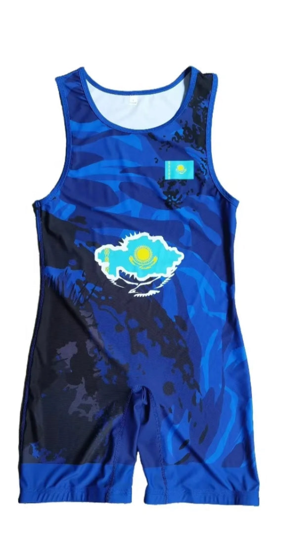 Team Kazakhstan Singlet Blue