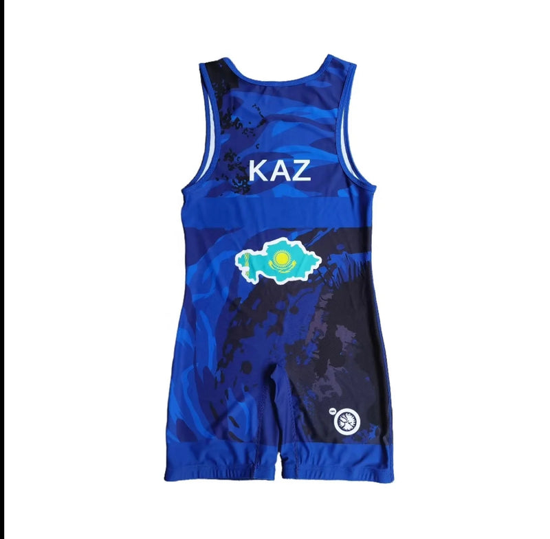 Team Kazakhstan Singlet Blue